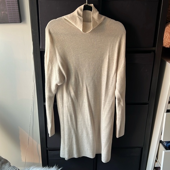 Babaton Maclean Mock Neck Dress in Heather Birch - Picture 2 of 5